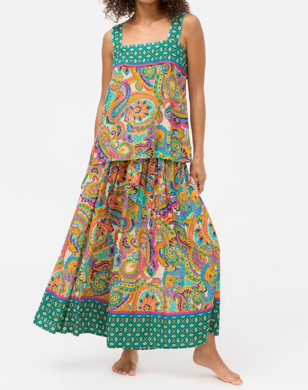 NEW JOHNNY WAS palazzo cropped pant in cristata
